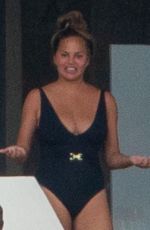 CHRISSY TEIGEN in Swimsuit on Vacation in Mexico 07/06/2020 