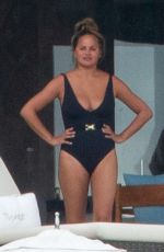 CHRISSY TEIGEN in Swimsuit on Vacation in Mexico 07/06/2020 