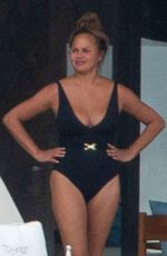 CHRISSY TEIGEN in Swimsuit on Vacation in Mexico 07/06/2020 