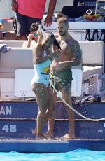 CHRISTINA MILIAN in Swimsuit at a Boat in St. Tropez 07/20/2020