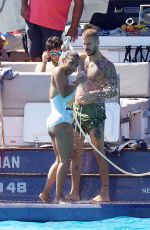 CHRISTINA MILIAN in Swimsuit at a Boat in St. Tropez 07/20/2020