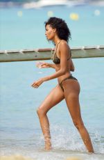 CINDY BRUNA in Bikini on the Beach 07/01/2020