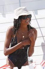 CINDY BRUNA in Swimsuit at a Beach in France 04/07/2020