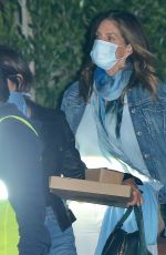 CINDY CRAWFORD Out for Dinner at Soho House in Los Angeles 07/29/2020