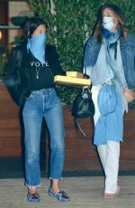 CINDY CRAWFORD Out for Dinner at Soho House in Los Angeles 07/29/2020