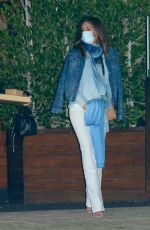 CINDY CRAWFORD Out for Dinner at Soho House in Los Angeles 07/29/2020