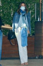CINDY CRAWFORD Out for Dinner at Soho House in Los Angeles 07/29/2020