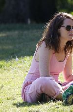 CLAIRE FOY Out at a Park in London 06/23/2020