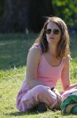 CLAIRE FOY Out at a Park in London 06/23/2020