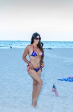 CLAUDIA ROMANI in Bikini at a Beach in Miami 07/02/2020