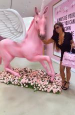 CLAUDIA ROMANI Visiting the Influencers / VIPs Only Pretty Little Thing Show-room in Miami Beach 07/08/2020