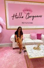 CLAUDIA ROMANI Visiting the Influencers / VIPs Only Pretty Little Thing Show-room in Miami Beach 07/08/2020