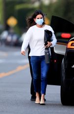 COURTENEY COX Arrives at Giorgio Baldi in Santa Monica 07/02/2020