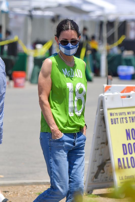 COURTENEY COX in Denim Out in Malibu 07/05/2020