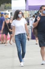 COURTENEY COX Out at Farmers Market in Malibu 07/26/2020