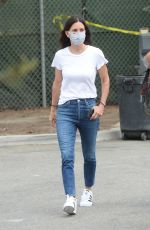 COURTENEY COX Out at Farmers Market in Malibu 07/26/2020