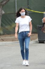 COURTENEY COX Out at Farmers Market in Malibu 07/26/2020