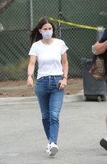 COURTENEY COX Out at Farmers Market in Malibu 07/26/2020