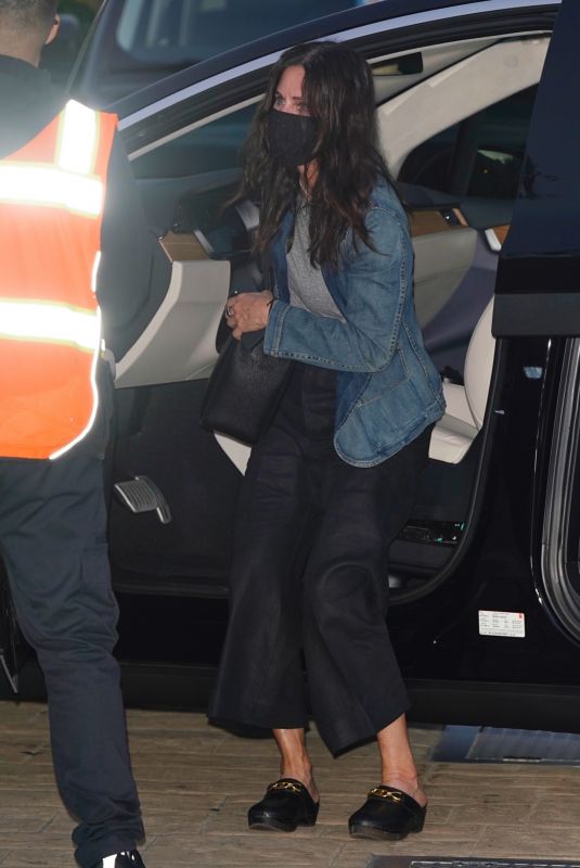 COURTENEY COX Out for Dinner at Nobu in Malibu 07/29/2020