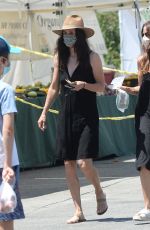 COURTENEY COX Shopping at Farmers Market in Los Angeles 07/12/2020