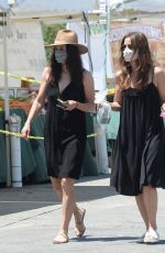 COURTENEY COX Shopping at Farmers Market in Los Angeles 07/12/2020