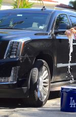 COURTNEY STODDEN in Bikini Washing Her Car in Los Angeles 06/29/2020