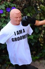 COURTNEY STODDEN Takes Shots at Her Ex Punching Shirt in Beverly Hills 07/07/2020