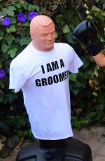 COURTNEY STODDEN Takes Shots at Her Ex Punching Shirt in Beverly Hills 07/07/2020