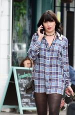 DAISY LOWE Out with Her Dog in Primrose Hill 07/09/2020