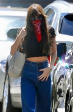 DAKOTA JOHNSON Wearing Bandana Mask Out in Studio City 07/06/2020
