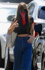 DAKOTA JOHNSON Wearing Bandana Mask Out in Studio City 07/06/2020