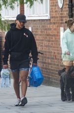 DELILAH HAMLIN and Eyal Booker Out with Their Dog in London 06/29/2020