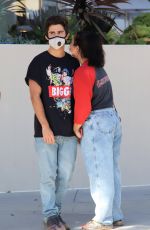 DEMI LOVATO and Max Ehrich Out Shopping on Rodeo Drive in Beverly Hills 07/27/2020