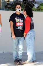 DEMI LOVATO and Max Ehrich Out Shopping on Rodeo Drive in Beverly Hills 07/27/2020