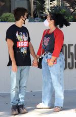 DEMI LOVATO and Max Ehrich Out Shopping on Rodeo Drive in Beverly Hills 07/27/2020