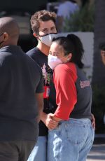 DEMI LOVATO and Max Ehrich Out Shopping on Rodeo Drive in Beverly Hills 07/27/2020