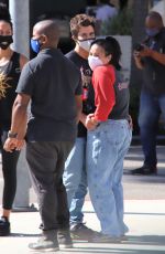 DEMI LOVATO and Max Ehrich Out Shopping on Rodeo Drive in Beverly Hills 07/27/2020
