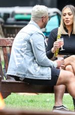 DEMI SIMS and Dean Rowland Out in London 07/14/2020