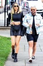 DEMI SIMS and Dean Rowland Out in London 07/14/2020