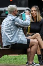 DEMI SIMS and Dean Rowland Out in London 07/14/2020