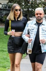 DEMI SIMS and Dean Rowland Out in London 07/14/2020
