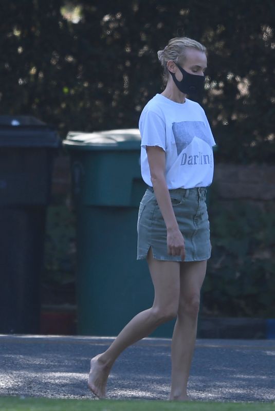 DIANE KRUGER Out and About in Beverly Hills 07/09/2020