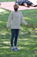 DIANE KRUGER Out at a Park in Los Angeles 07/22/2020