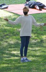 DIANE KRUGER Out at a Park in Los Angeles 07/22/2020