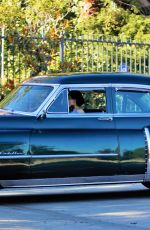 DITA VON TEESE Driving Out Her Classic Chevy in Los Angeles 07/16/2020