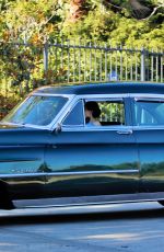 DITA VON TEESE Driving Out Her Classic Chevy in Los Angeles 07/16/2020