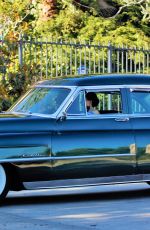 DITA VON TEESE Driving Out Her Classic Chevy in Los Angeles 07/16/2020
