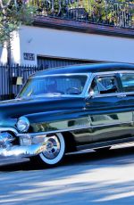 DITA VON TEESE Driving Out Her Classic Chevy in Los Angeles 07/16/2020