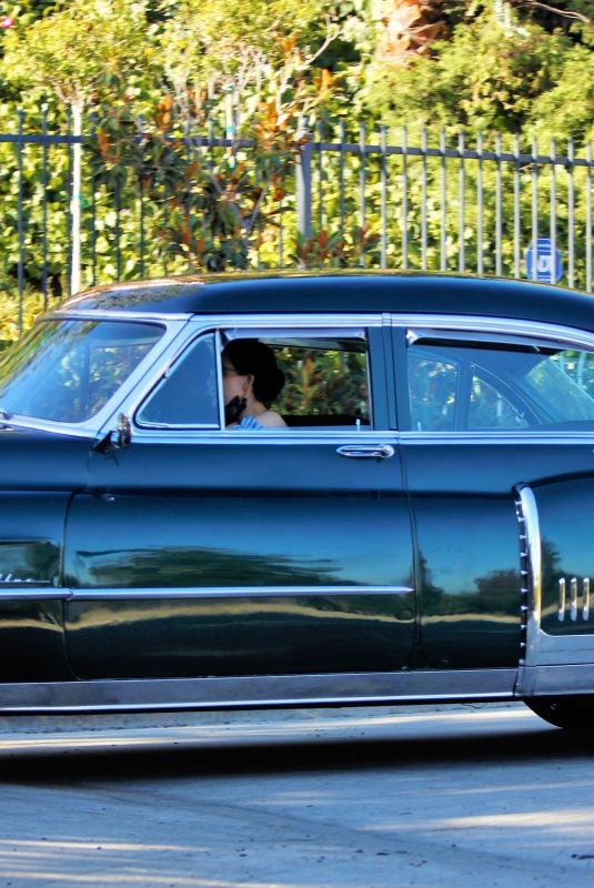 DITA VON TEESE Driving Out Her Classic Chevy in Los Angeles 07/16/2020