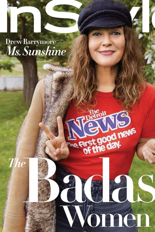 DREW BARRYMORE in Instyle Magazine, August 2020